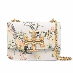 Tory Burch Eleanor Floral Bird Brocade Crossbody Bag